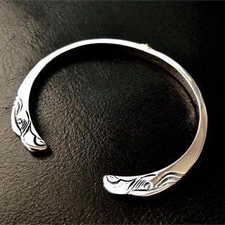 goro's - silver925 金メタル付 顔ブレス バングル / ゴローズ 好きに