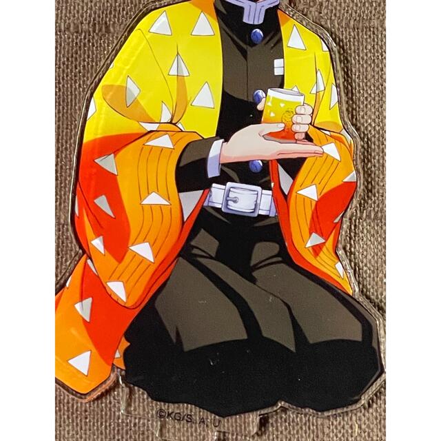 鬼滅の刃ビッグアクリルスタンド我妻善逸タテ約10cm/ほぼ新品の通販 by