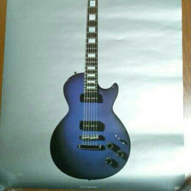 INORAN非売品ESP両面ポスター紫ギター&白黒サインLUNA SEAルナシーの