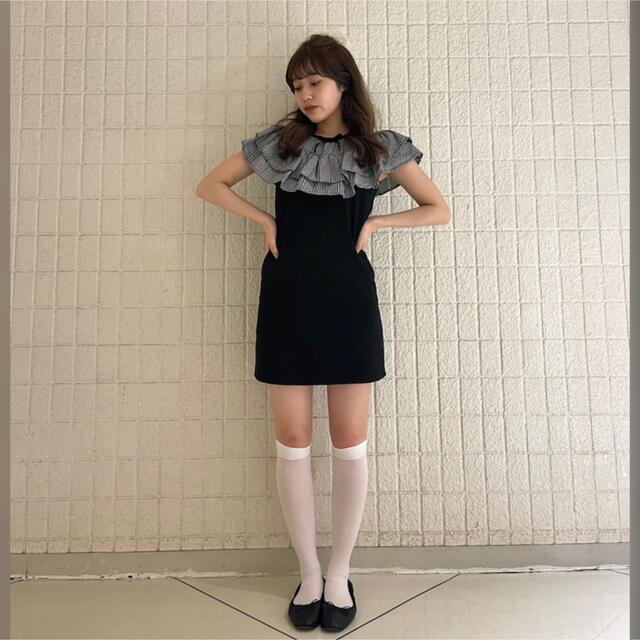 épine - 新品 epine double frill ribbon onepieceの通販 by こん