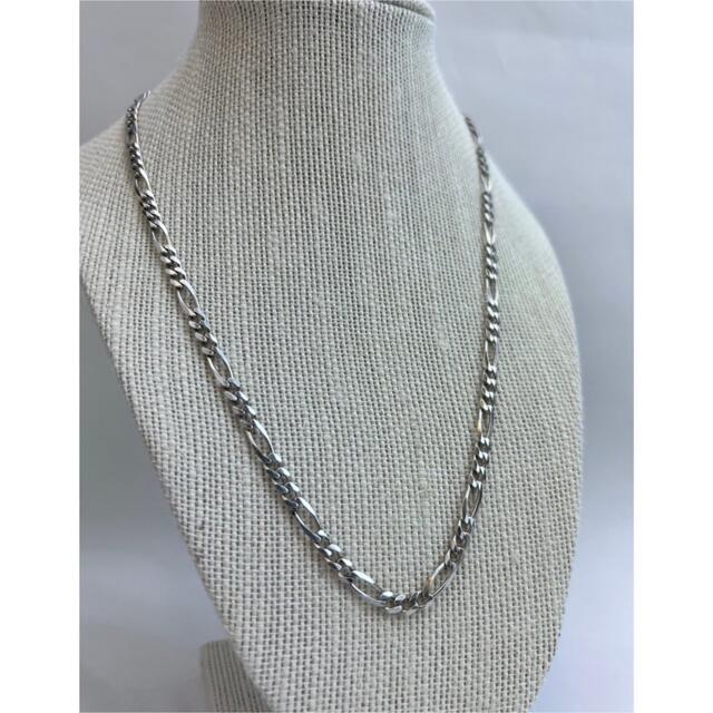 超希少!!ビンテージアンティークフィガロリンクシルバーチェーン