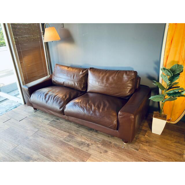 MUJI (無印良品) - 専用 19万サーフスタイルレザーフェザーソファー本