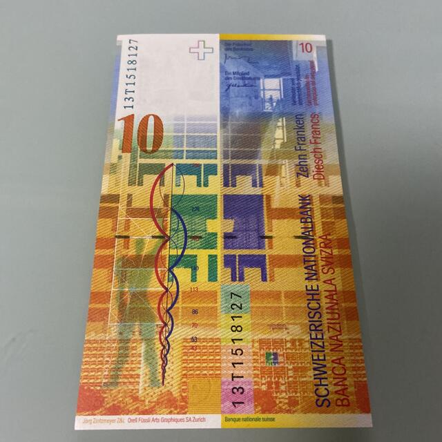 スイス フラン 旧紙幣 10フラン 旧札の通販 by M's shop｜ラクマ