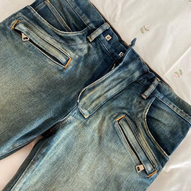 BALMAIN - バルマン 蛇腹バイカーデニムの通販 by poem's shop