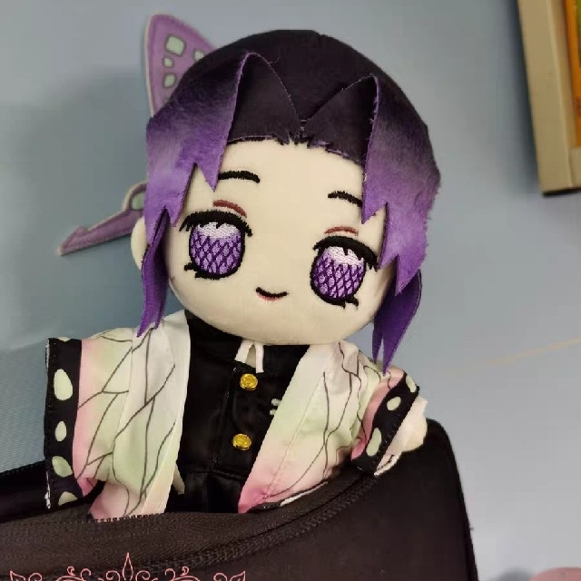 Q⑦1 鬼滅の刃 胡蝶 しのぶ ぬいぐるみ 20cm 高品質 プレゼント 人形の