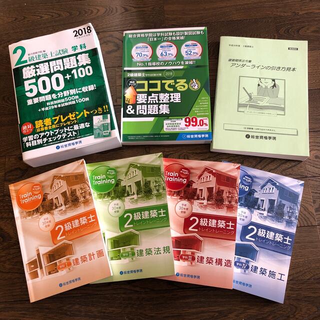 令和7年度版 2級建築士☆総合資格学院 テキスト 問題集