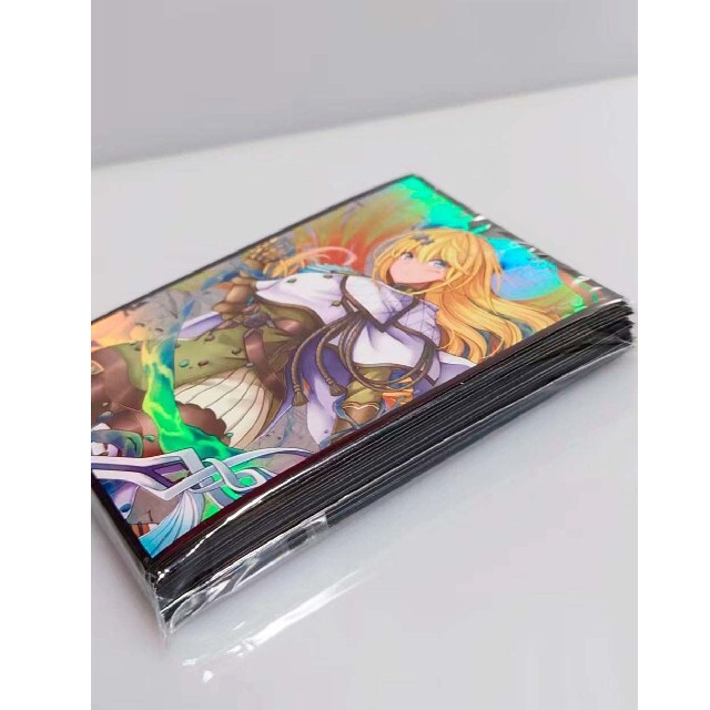 遊戯王 エクソシスター・ミカエリス ホロ加工 スリーブ 同人 ホロの