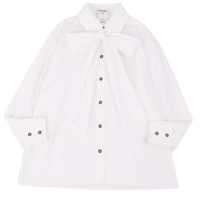 CHANEL - シャネル シャツ P46322 ブラウス ストール付き ライオン