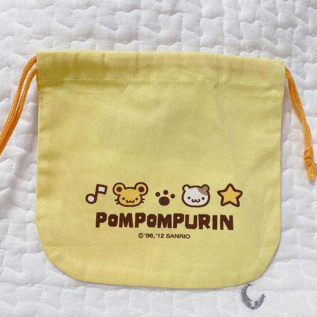 ポムポムプリン - ポムポムプリン マフィン スコーン かお巾着 レトロ