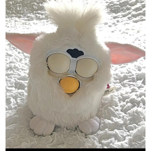 TOMMY - 初代ファービーFurby英語版白ホワイトタグ付稼働確認箱
