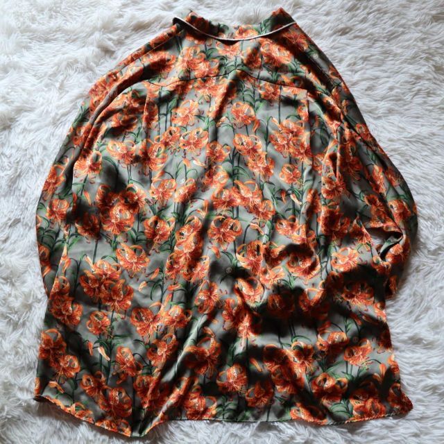 ellecy - &ellecy アンドエルシー 長袖シャツ オープンカラーシャツ 花