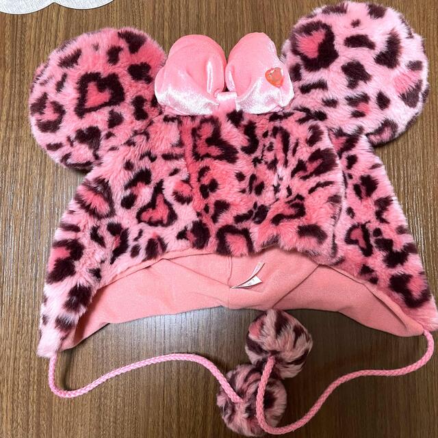 Disney - ディズニー ミニー ファンキャップ ヒョウ柄 ピンクの通販 by