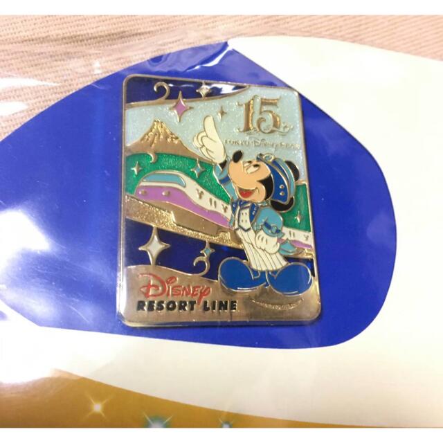 TDS TDL ディズニーリゾートライン 15周年ピンバッジ 東京ディズニー
