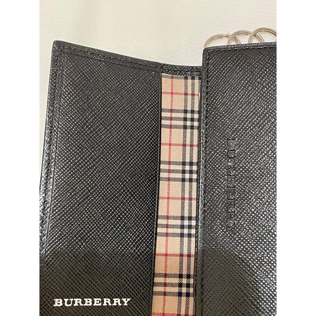 BURBERRY - 新品✨BURBERRY 4連キーケース ブラック ノバチェック