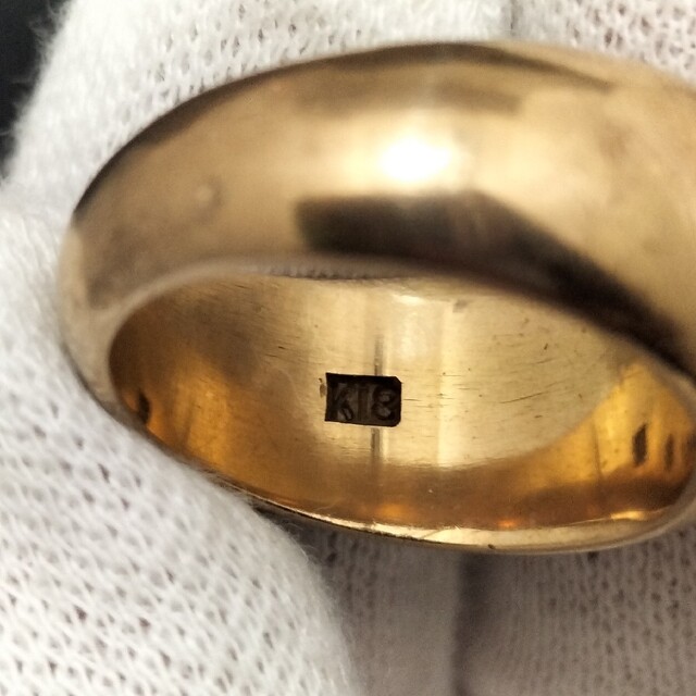 E11-79) K18 かまぼこ リング 12号 指輪 18金の通販 by すまとく's