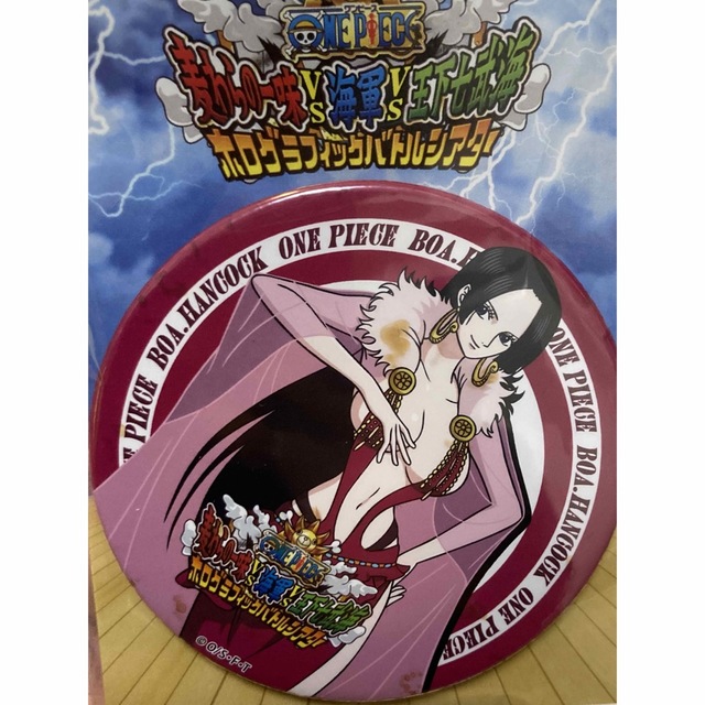ワンピース ホログラフィックバトルシアター 限定 缶バッジ ハンコック