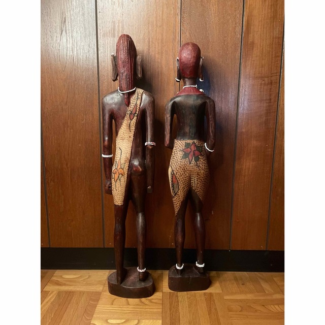 primitive art アフリカ民藝 マサイ族 木彫り人形の通販 by MUKUDOKU