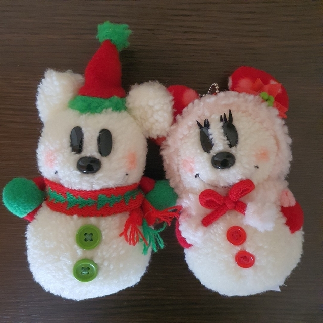 Disney - [MM-26] ディズニー クリスマス2009 ミキミニ 雪だるま ぬい