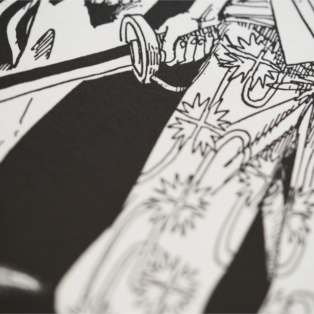 集英社 - ONE PIECE 漫画アート 赤髪海賊団 サイン入り原画 NFT ED20の