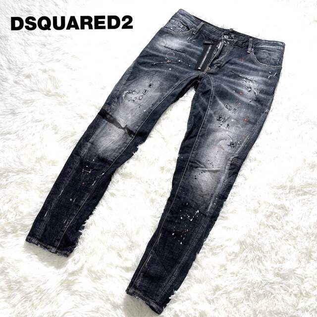 DSQUARED2 - DSQUARED2 ディースクエアード フロントジップ デニム 黒