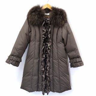 ☆GALLERY VISCONTI☆リボン刺繍☆ボリュームネックダウンコート☆