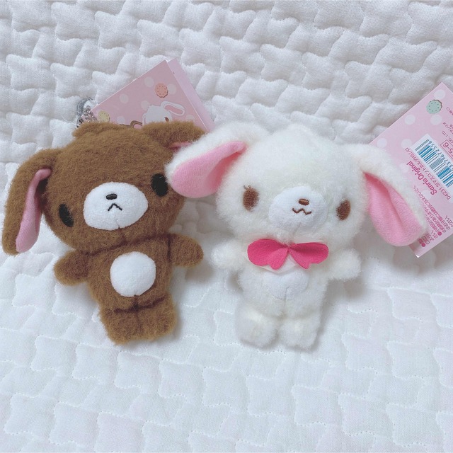 サンリオ - シュガーバニーズ しろうさ くろうさ マスコットホルダーの