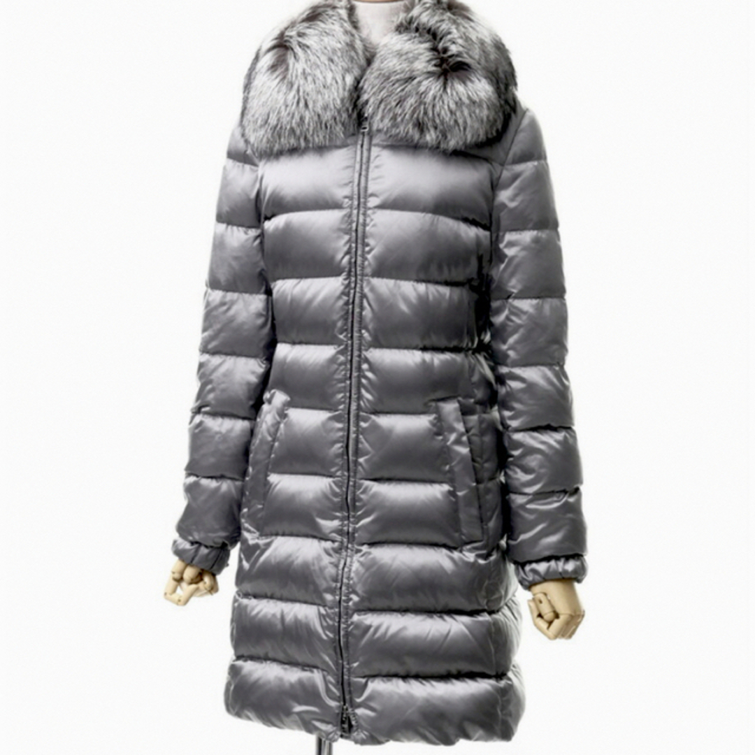 PRADA - 美品PRADA プラダダウンコート 希少リアルシルバーフォックス