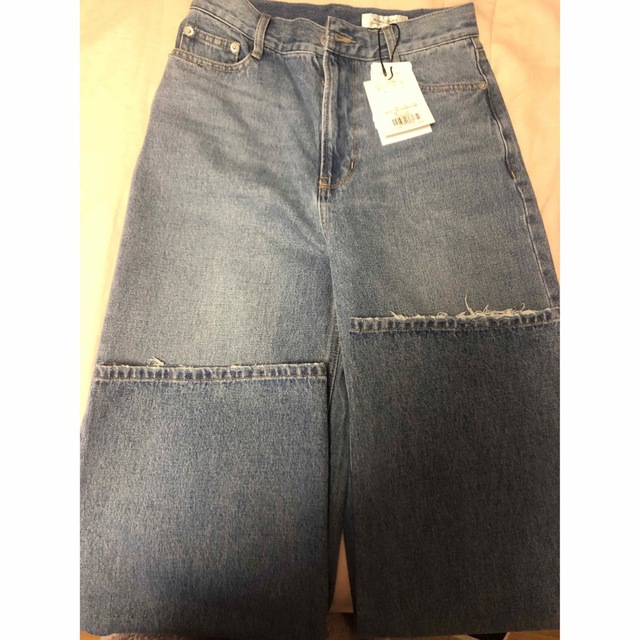 Apuweiser-riche - 新品タグ付き Arpege story ワイドデニムパンツの