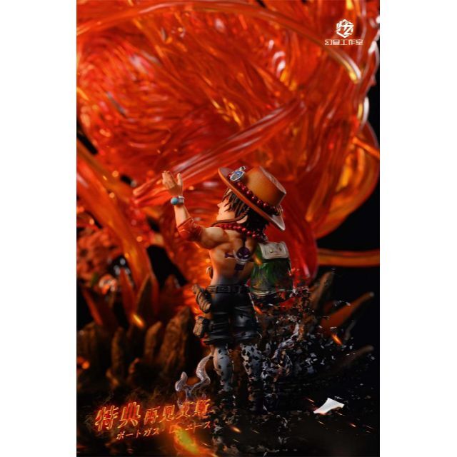 ワンピース 火拳のエース フィギュア ワーコレ ガレージキット 塗装