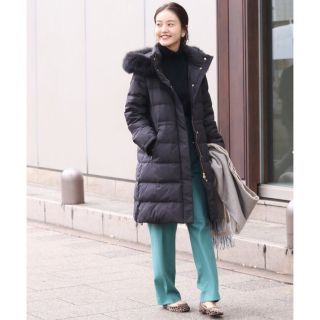 IENA - IENA イエナ Pタフタ ロングダウンコート ネイビー 38の通販 by