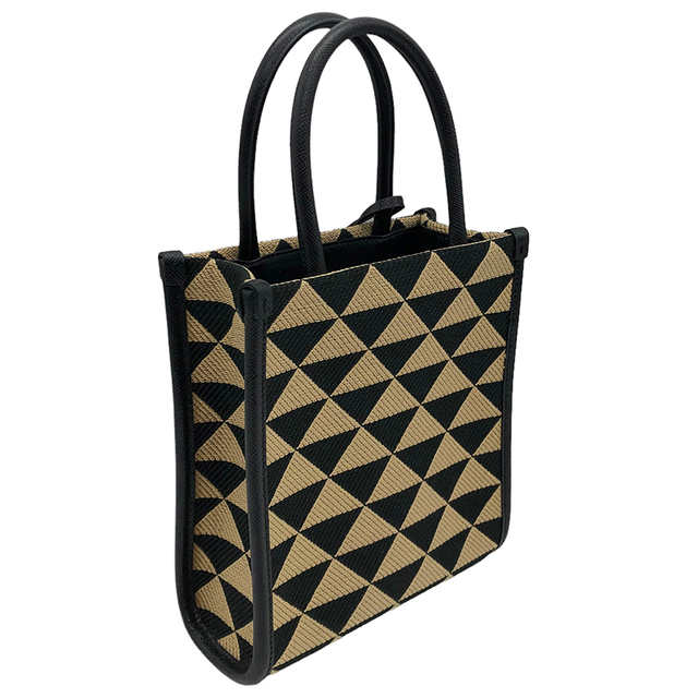 PRADA - プラダ PRADA シンボル エンブロイダリーファブリック ミニ