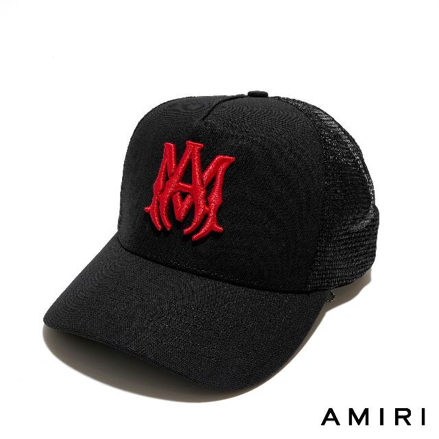 AMIRI - 新品 AMIRI ロゴ ハーフメッシュ キャップ REDの通販 by