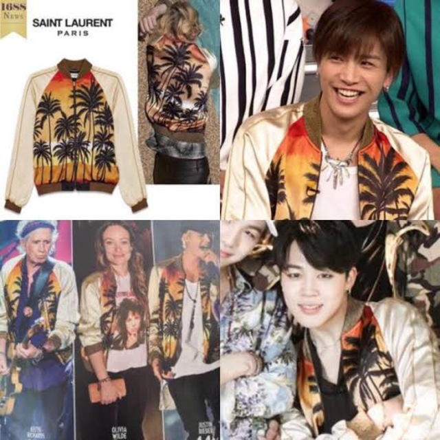 SAINT LAURENT - 希少Saint Laurent パームツリー テディジャケットの