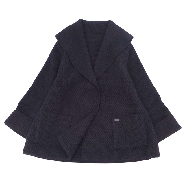 FOXEY - フォクシー FOXEY ジャケット ウール ニット ワッフルノワール