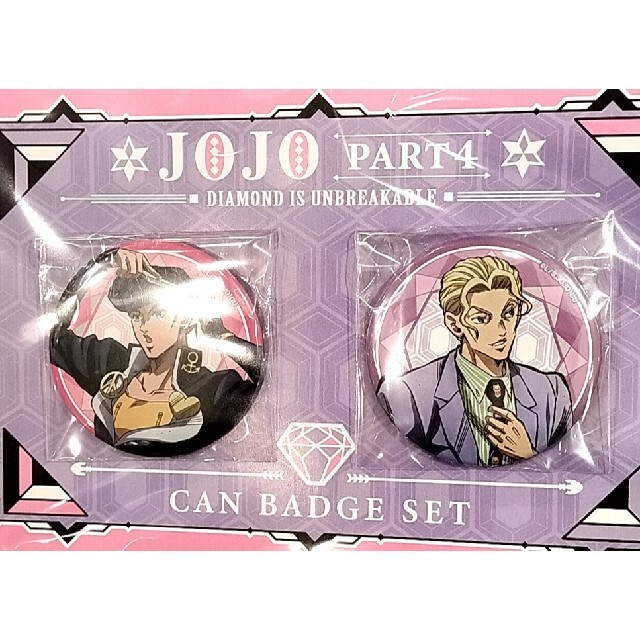 新品☆ジョジョの奇妙な冒険ダイヤモンドは砕けない缶バッジセット東方