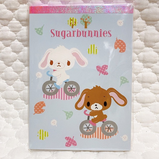 サンリオ - シュガーバニーズ サイクリング メモ帳 レトロ 激レアの