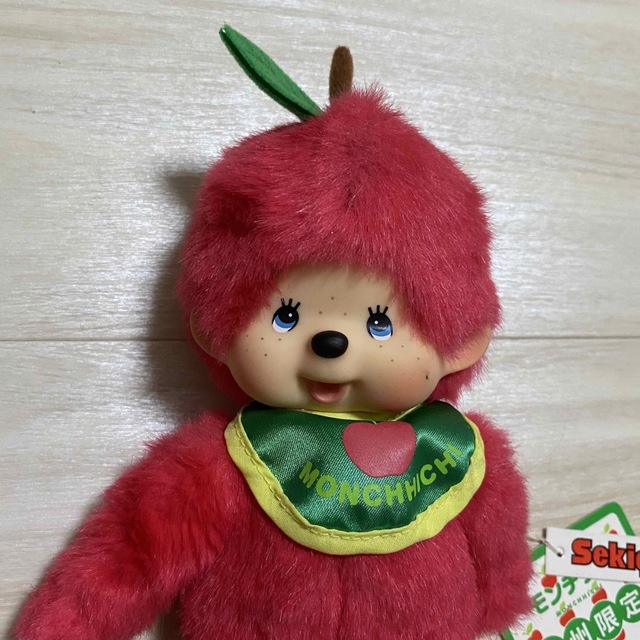 未使用品 モンチッチ ぬいぐるみ りんご ご当地 土産 信州 青森