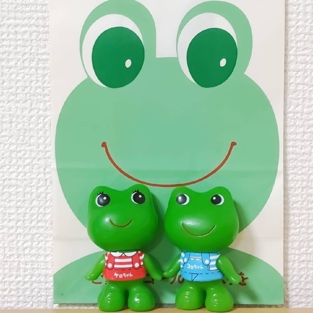 コーワ紙袋つき激レア昭和レトロ☆置き物カエル陶器ケロちゃん貯金箱