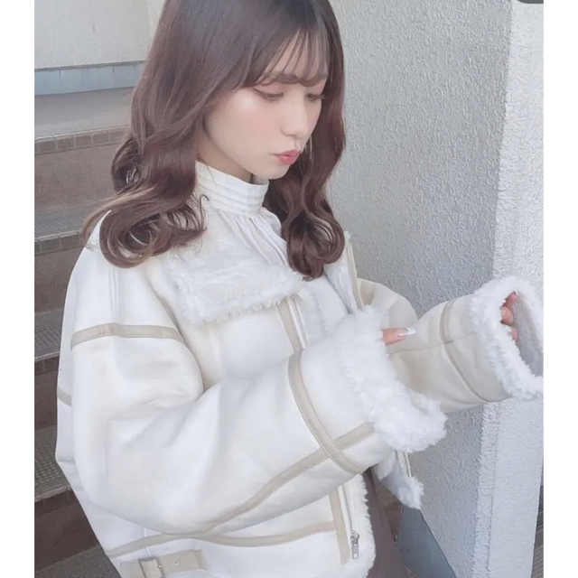 MERCURYDUO - マーキュリーデュオ ベージュ フェイクムートンボンバー