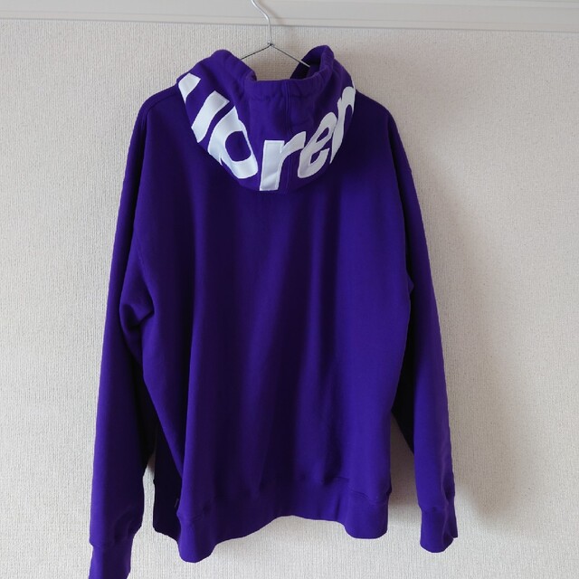 Supreme - シュプリーム フードロゴパーカー パープル Mの通販 by