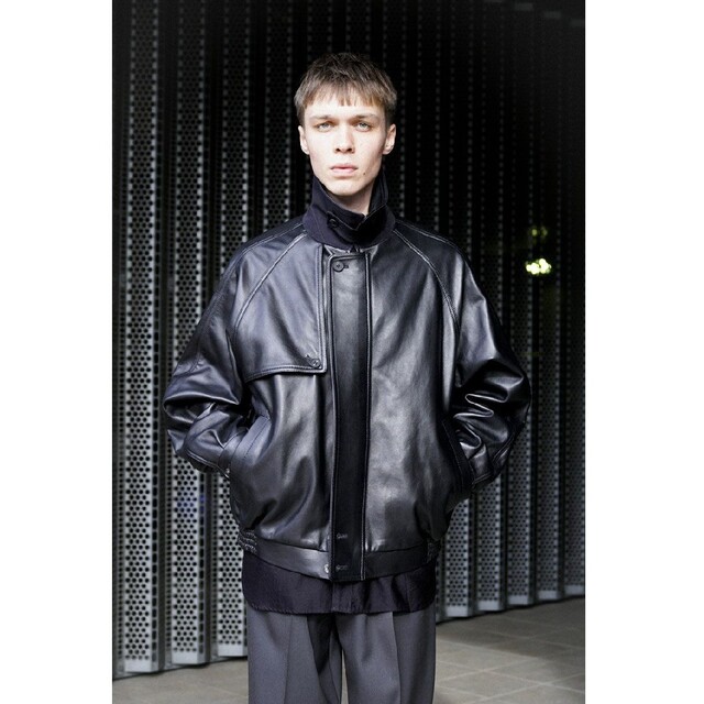 stein - 1LDK stein LEATHER HARRINGTON ZIP JACKETの通販 by yuco