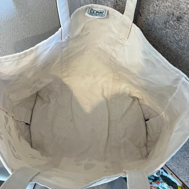 L.L.Bean - 1990s USA製 L.L.Bean エルエルビーン 犬 足跡 トート