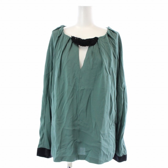 VIVIENNE TAM - ヴィヴィアンタム ブラウス 長袖 刺繍 絹 シルク 1 S