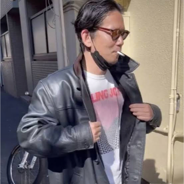 野村訓市着 90's ビンテージ レザー カーコート 春 スプリングの通販