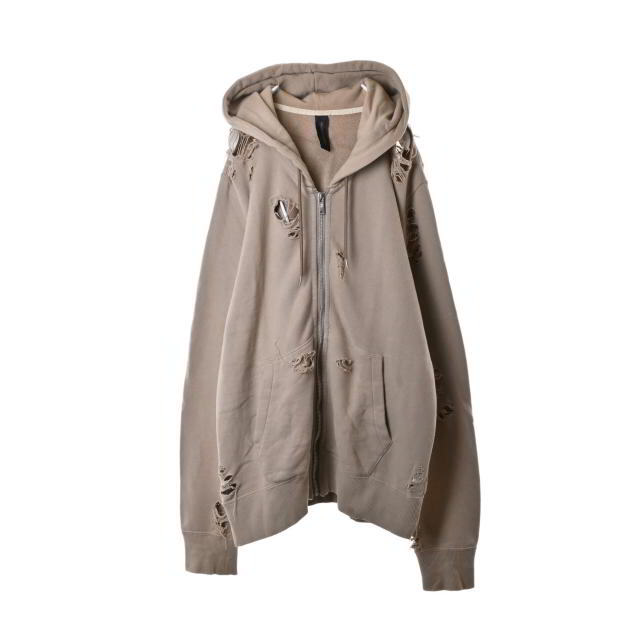 MIHARAYASUHIRO - MIHARA YASUHIRO ダメージ加工 ジップ パーカの通販