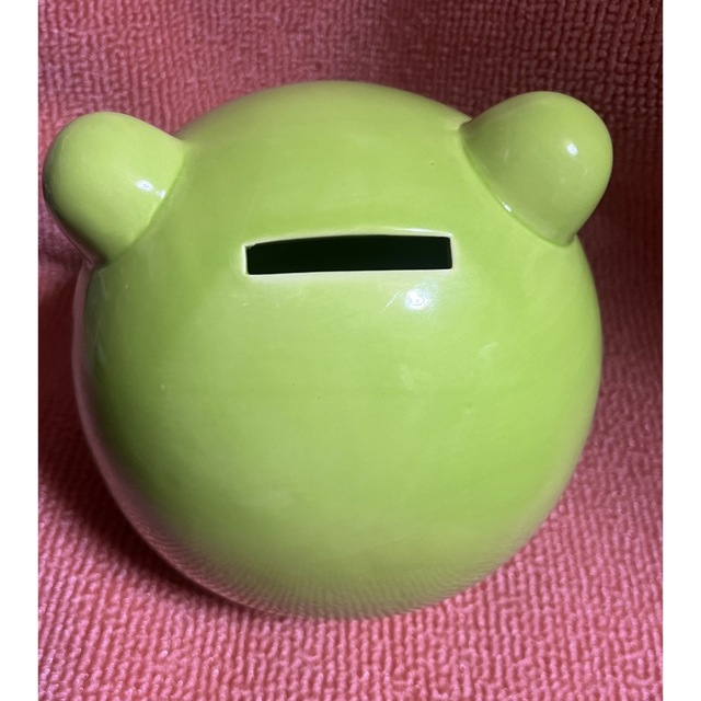 陶器製 カエルのビッグ貯金箱の通販 by sachi's shop｜ラクマ