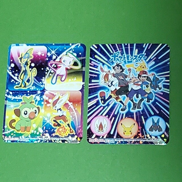 丸美屋 期間限定 ポケモンふりかけ キラキラシール 全10種フルコンプの