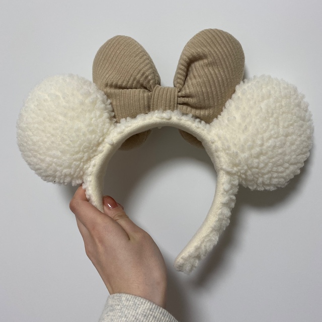 Disney - ミニー もこもこ ボア クリスマス カチューシャ ディズニー