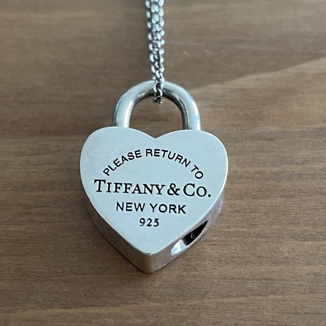 Tiffany & Co. - ティファニー ハート南京錠 ネックレス シルバー925の