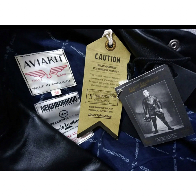 NEIGHBORHOOD - NEIGHBORHOOD × FRAGMENT × LEWIS LEATHERSの通販 by